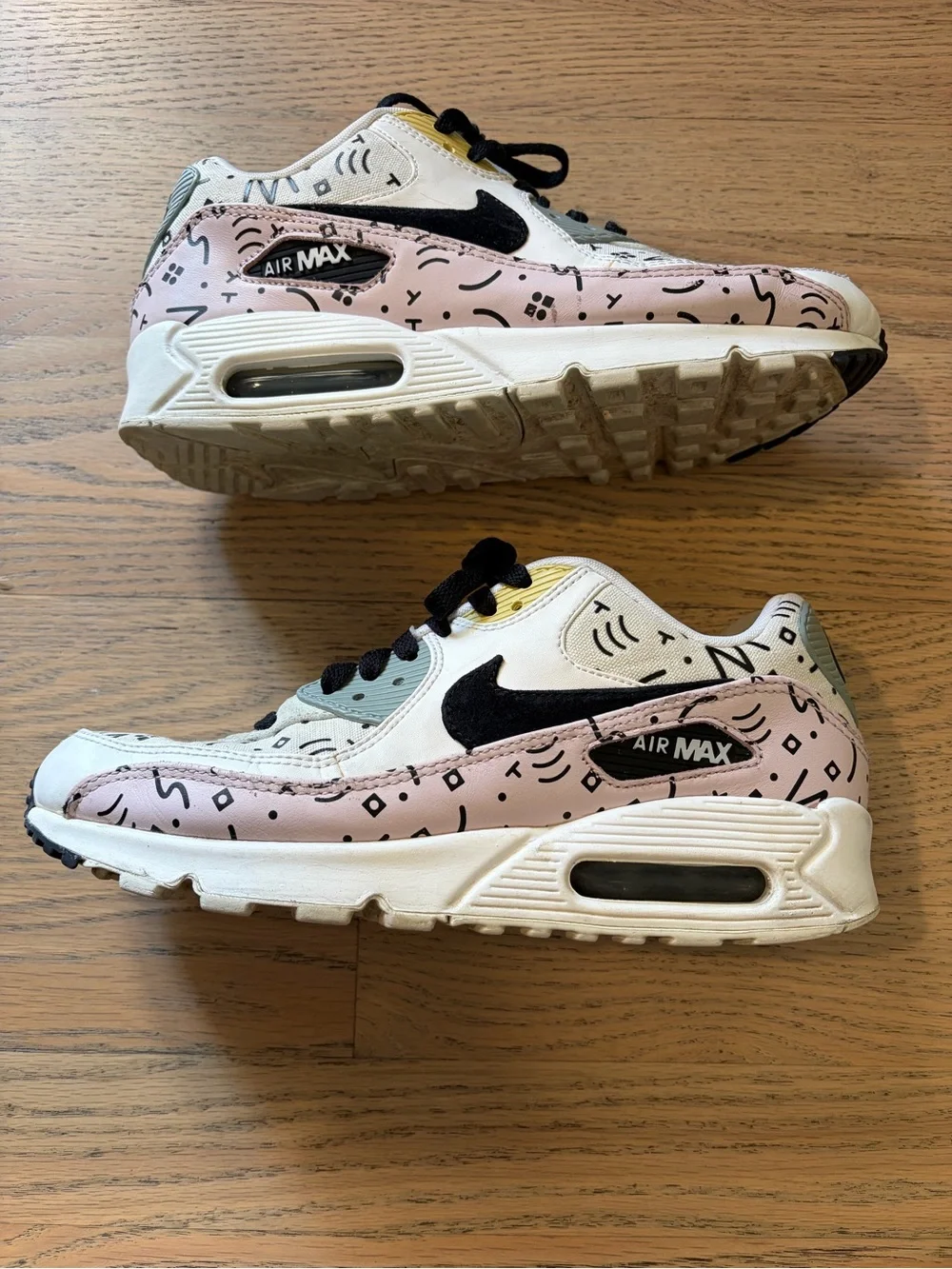 Nike Air Max 90 Premium Barely Rose Sneakers Men's Shoes - Size 8.5 M, 10.5 W